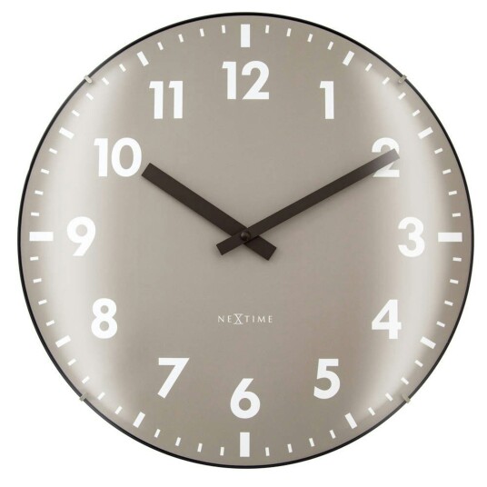 Nextime Duomo Veggklokke Ø35 cm Khaki Nextime Duomo Veggklokke Ø35 cm Khaki