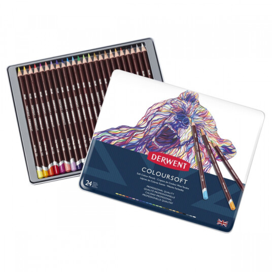 Derwent Coloursoft Fargeblyanter 24-sett Derwent Coloursoft Fargeblyanter 24-sett