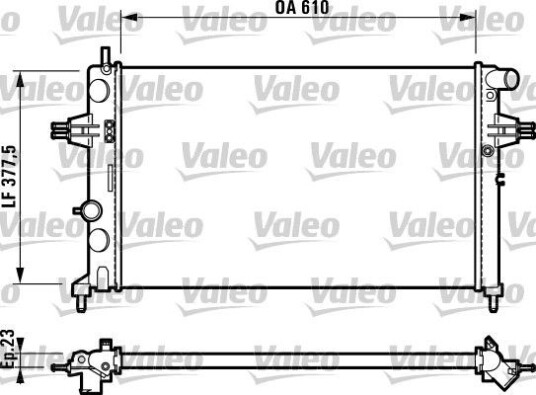 Radiator VALEO 732729
