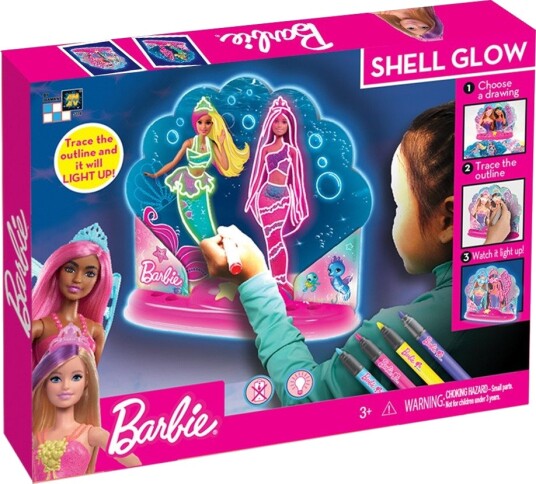 Barbie Nattlampe med lys og lyd Shell Glow 3+ ar
