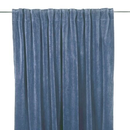Fondaco Velvet Multifunksjonsgardiner 2-pakning 140 x 280 Denim