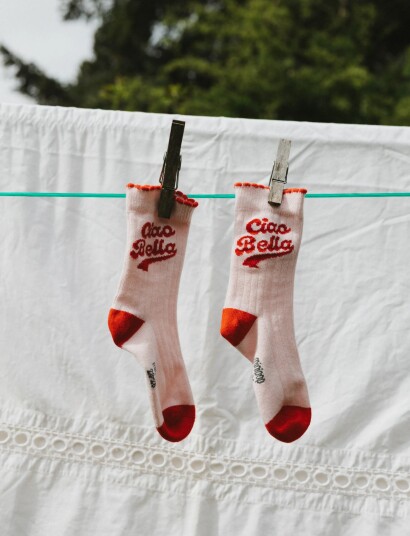 minipop Mpopmiri Bamboo Sock Red 23/26Y