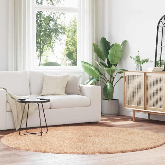  Flossteppe med lang luv NAVARRA beige 200x200 cm polyester 8721158559036