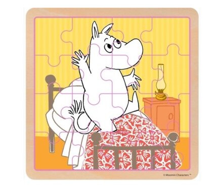 Mumin Firkantet Træpuslespil Sengespring