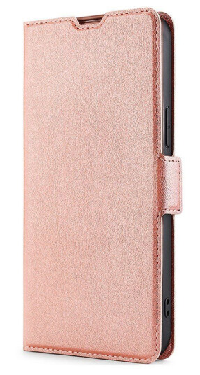 INCOVER Samsung Galaxy S22 Thin Kunstskinn Flipdeksel med Lommebok - Rose Gold