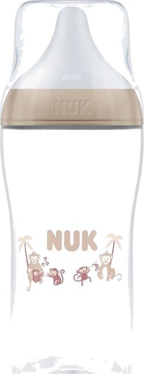 NUK Perfect Match Bottle 360 Ml Monkey Brown NUK Perfect Match Bottle 360 Ml Monkey Brown
