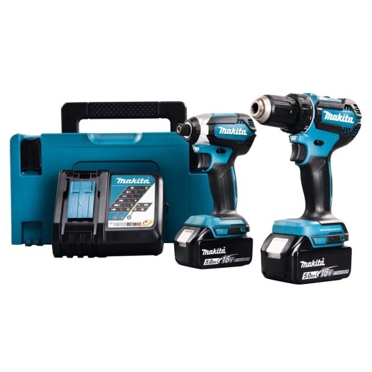 Makita Maskinsett DLX2289TJ 18V DDF485+DTD153 Makita Maskinsett DLX2289TJ 18V DDF485+DTD153