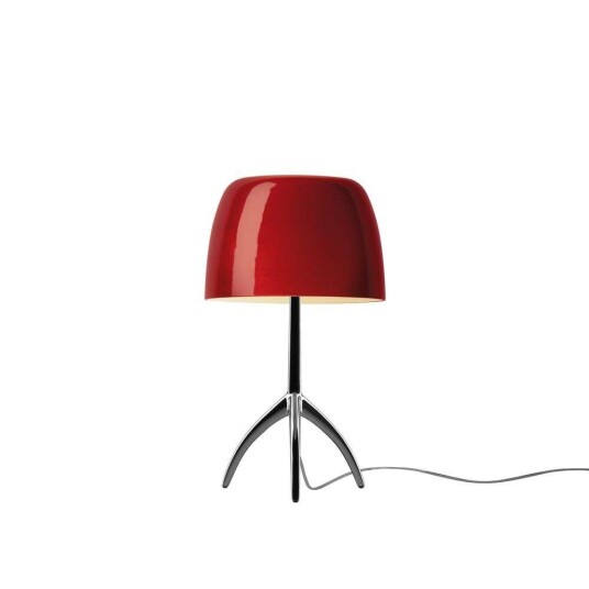 Foscarini - Lumiere Piccola Bordlampe E14 Svart Krom/Kirsebær