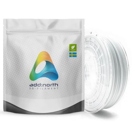 Addnorth E-PLA-filament for 3D-skrivere 1,75 mm Kaldhvit