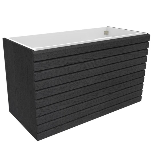 Vikingbad MIE Stav Servantskap B60-200cm Svart Matt / 100cm