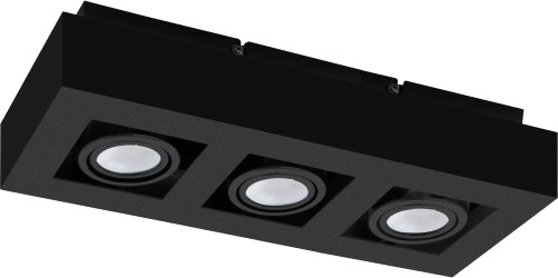Eglo Mendoza Loftlampe I Sort 3 Lyskilder Eglo Mendoza Loftlampe I Sort 3 Lyskilder
