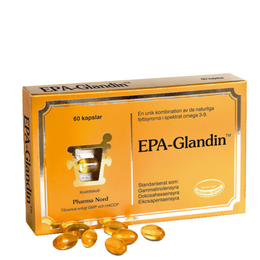 EPA Glandin med Omega 3 60 kapsler EPA Glandin med Omega 3 60 kapsler
