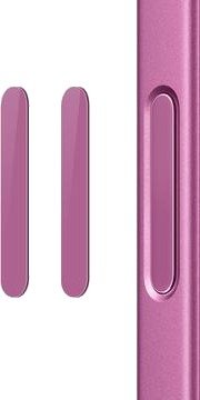Northjo kamerakontrollknapp herdet glassbeskyttelse for iPhone 16 Pro/16 Pro Max/16/16 Plus - 2 stk. - Rosa