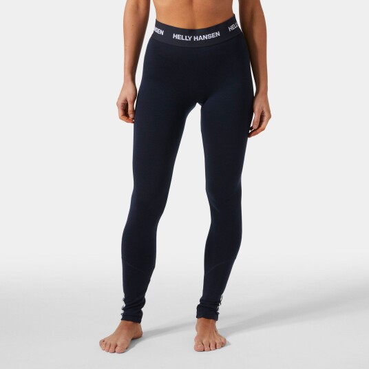 Helly Hansen Dame Lifa Merino Mellomvekt Basislag Bukser Marineblå XL