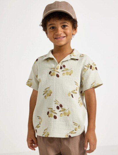 Lindex Short Sleeved Shirt Green 92