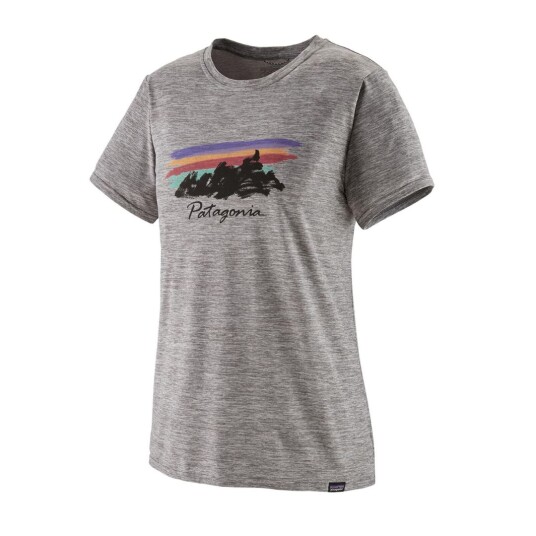 Patagonia  W Cap Cool Daily Graphic Shirt Dame FHFG Free Hand Fitz Roy: Fthr Grey M