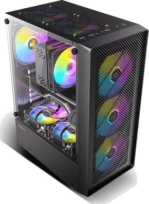 Antec AX26 RGB ELITE mid tower ATX Kabinett Tower Svart