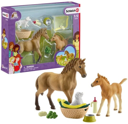Schleich Horse Club Sarahs Dyrebabypleie Lekesett for Barn 5+