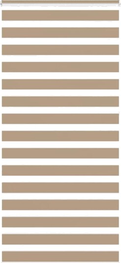 Sebragardin sandbrun 95x230 cm stoff bredde 90,9 polyester