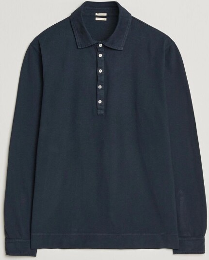 Massimo Alba Raya Long Sleeve Polo Navy