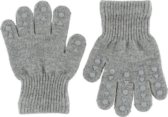 GObabyGO Grip Gloves Grey Melange 1 2 år GObabyGO Grip Gloves Grey Melange 1 2 år
