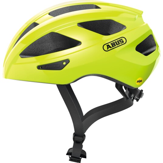 Abus Macator MIPS Sykkelhjelm Neon Yellow 52 58cm Abus Macator MIPS Sykkelhjelm Neon Yellow 52 58cm