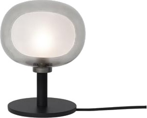 TOOY Nabila 552.32L Bordlampe Sort/ Sort Krom/ Røkt Glass