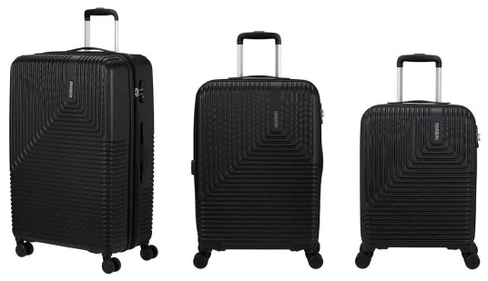 American Tourister Niteline Koffertssett - 3 Deler - Midnatt Sort American Tourister Niteline Koffertssett - 3 Deler - Midnatt Sort