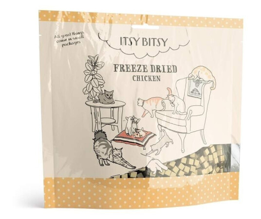 Itsybitsy Freeze Dried Kylling Til Katt (100 G)
