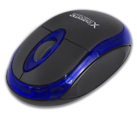 Ekstrem trådløs Bluetooth optisk mus 3D Cyngus blå