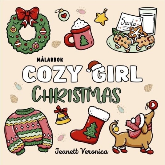 Malerbok: Cozy Girl Christmas