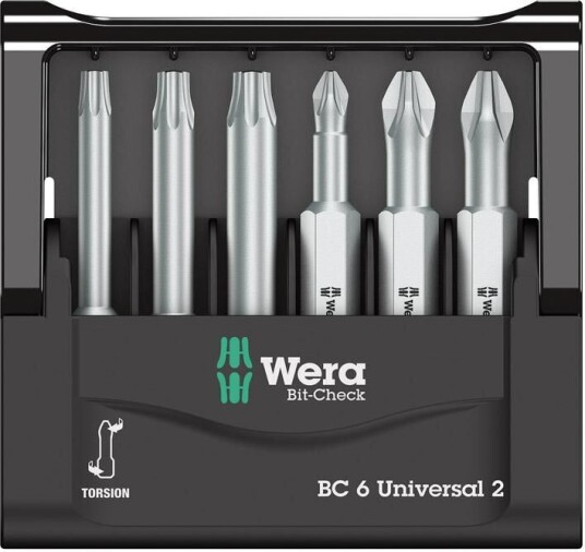 Wera Bitssats 50mm Ph/pz 6 Delar