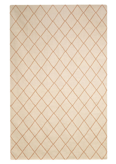 Chhatwal & Jonsson Diamond teppe Off-white/oransje, 230 x 336 cm