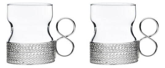 iittala Tsaikka glass med holder 2-pakn. 23 cl