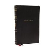 Nelson, Thomas NKJV, Personal Size Reference Bible, Sovereign Collection, Genuine Leather, Black, Red Letter, Comfort Print (0785265341)