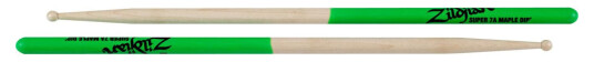 Zildjian Super 7a Grønn Dip Maple Wood Tip Zildjian Super 7a Grønn Dip Maple Wood Tip