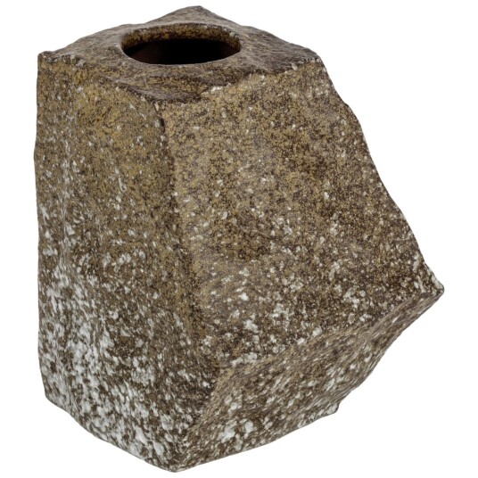 Vase Dilja; 9.2x11.5 cm (BxH); Mørkebrun