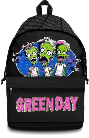 Rocksax Laptopryggsekk Grønn Day Zombie Logo Dagstursekk med Laptop Pocket