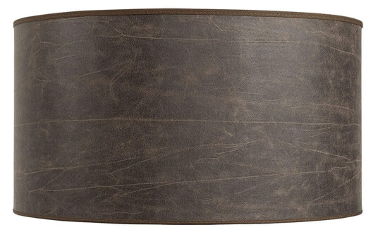 Cylinder lampeskjerm leather pale brown