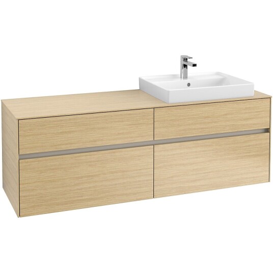 Villeroy & Boch  Collaro Servantskap med 4 skuffer 160x50x54,8 cm u/lys Nordisk Eik