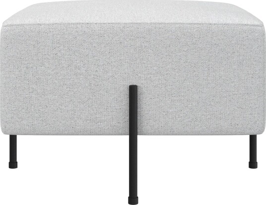 Menard Compact Sittepuff 60 cm Kvadratisk Lys grå