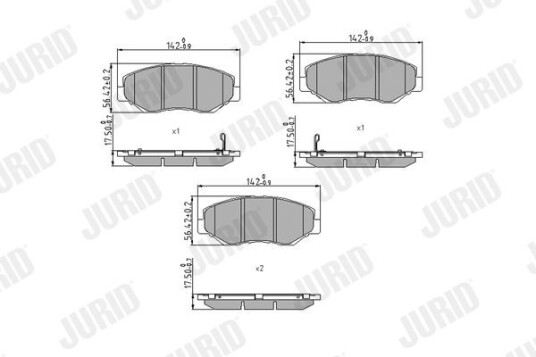 Bremseklosser JURID 572504J Bremseklosser JURID 572504J