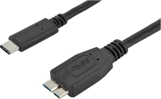Assmann Usb-Kabel Micro-Usb Type B Hann Til Usb-C Hann 1 M Formstøpt Svart