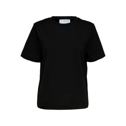 Selected Femme Essential Short Sleeve Boxy Tee Sort XL