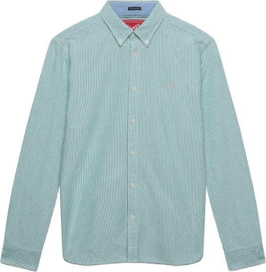 Superdry Preppy Oxford L/S Shirt MINT MINI STRIPE XL Superdry Preppy Oxford L/S Shirt MINT MINI STRIPE XL