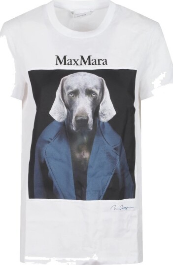Max Mara Dame Topper Hvit L, Max Mara Dame Topper Hvit L,