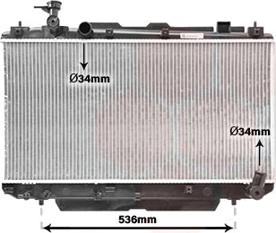 VAN WEZEL 53002305 Radiator motorkjøling VAN WEZEL 53002305 Radiator motorkjøling
