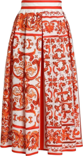 Dolce & Gabbana Dame Skjørt Flerfarget S,