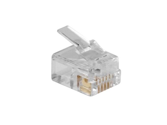 Act Rj12 (6P/6C) Modulaire Connector For Flat Cable. Connector: Rj-12 (6P/6C) Rj12 Plug 6P6c Modular Cable (Td106)
