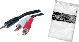 Shiverpeaks Bs30832-5 2 X Rca Hankjønn 3.5Mm Hankjønn 5 M Sort Rød Hvit